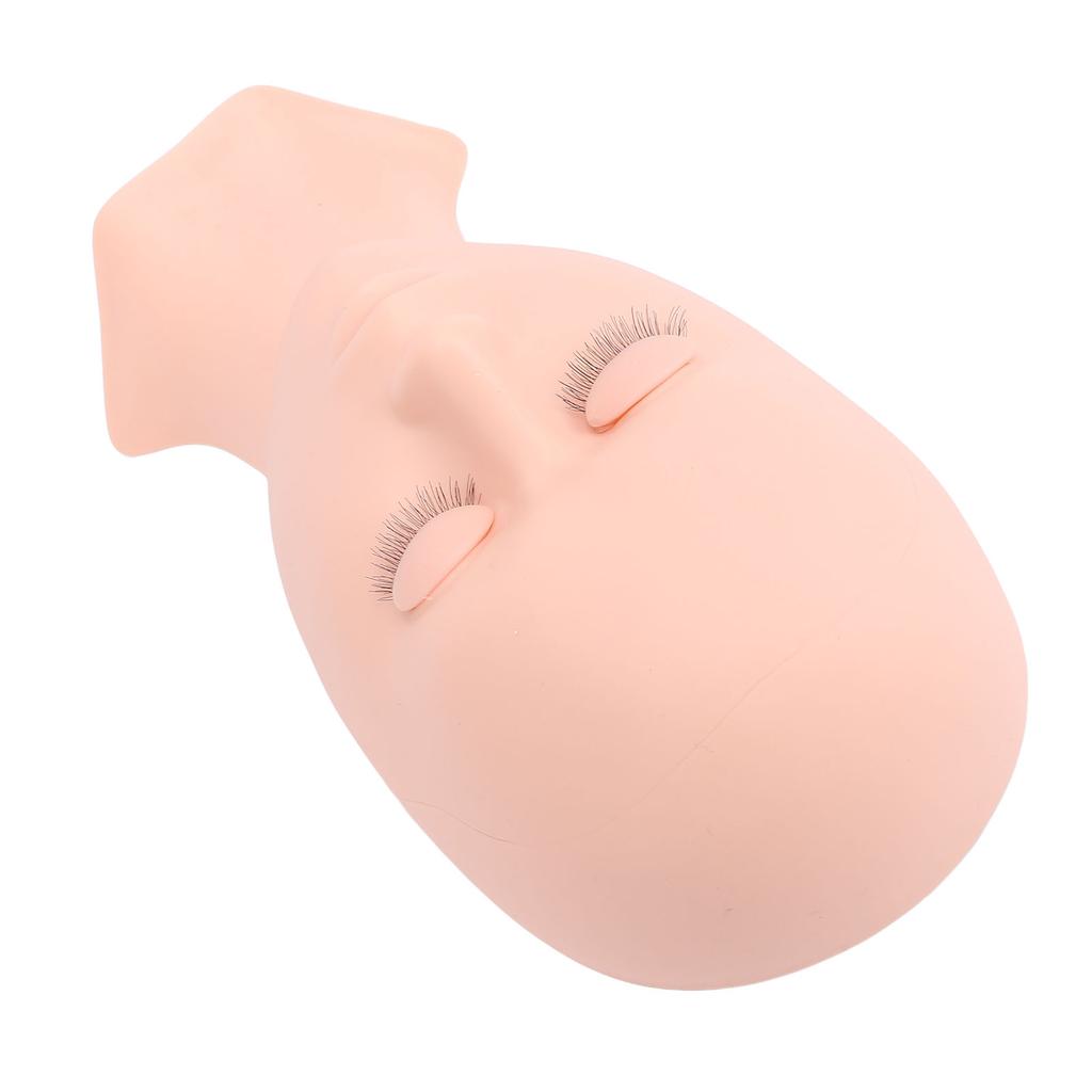 Lash Mannequin Head Silicone Replacement Eyelid Eyelash Practice Model Head Single Fold Eyelid