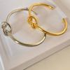 Unfade Bangle Open Knot Cuff Bangle Stainless Steel