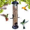 Hanging Birds Feeder Squirrel-proof Birdfeeder Outdoor Birdseed Dispenser Attracts Blue Tits Finches for Garden Wild Birds