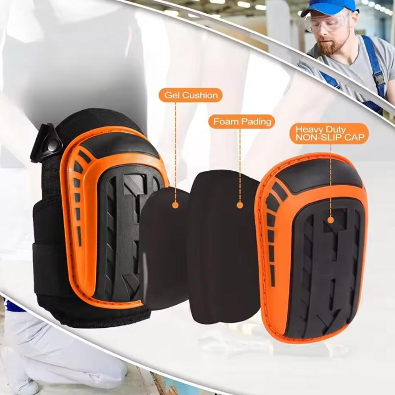 Регулируемые наколенники. Профессиональные коленные суставы оснащены наполнителем из высокопрочной пены EVA с удобной гелевой подушечкой.