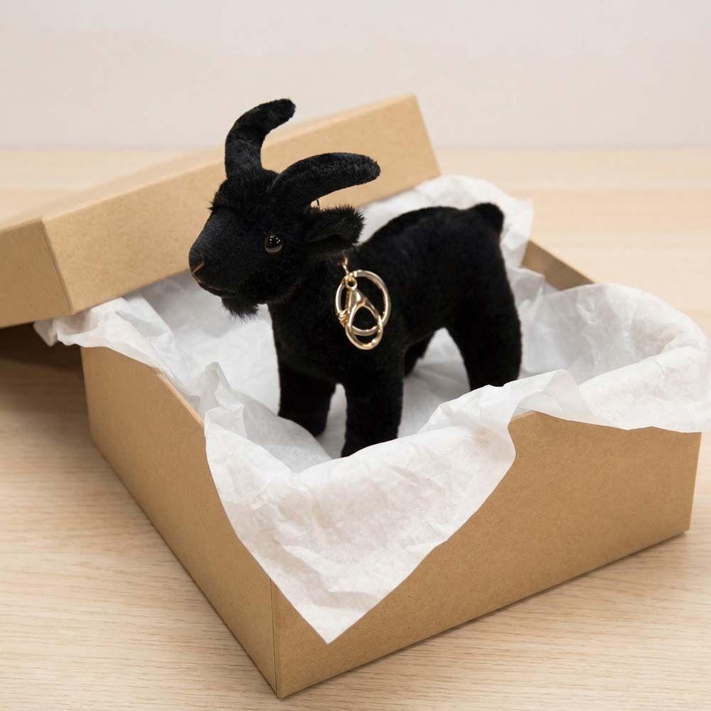 Simulation White Lifelike Goat Pendant Cute Mini Goat Plush Doll  Bags Decor