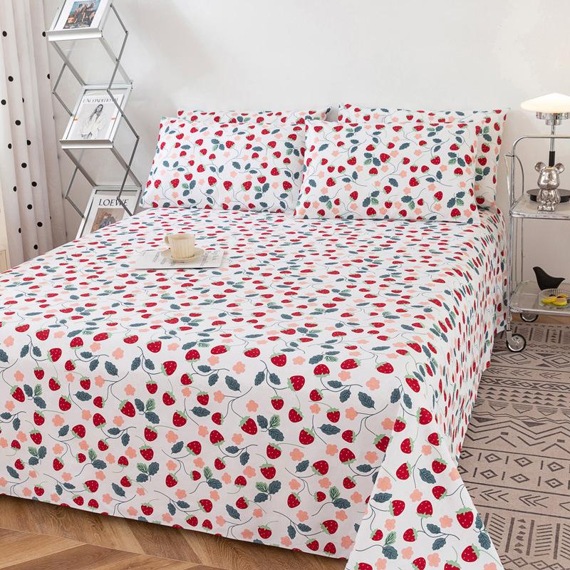 Оптовая продажа 100% хлопок старые грубые тканые простыни чистый хлопок кан одинарный комплект из трех предметов одинарная мягкая циновка студенческое общежитие циновка