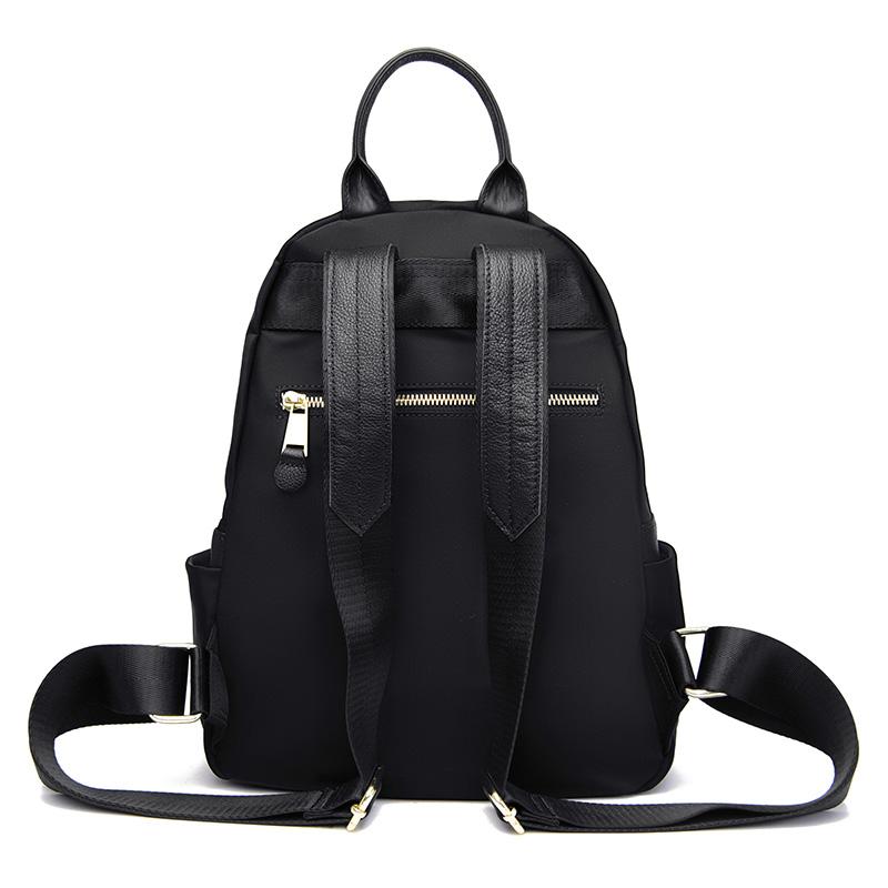 Genuine Leather Knapsack Oxford Women Rucksack Luxury Shoulder Bag Female Fashion Cowhide Travel Backpack New Ladies Casual Bag