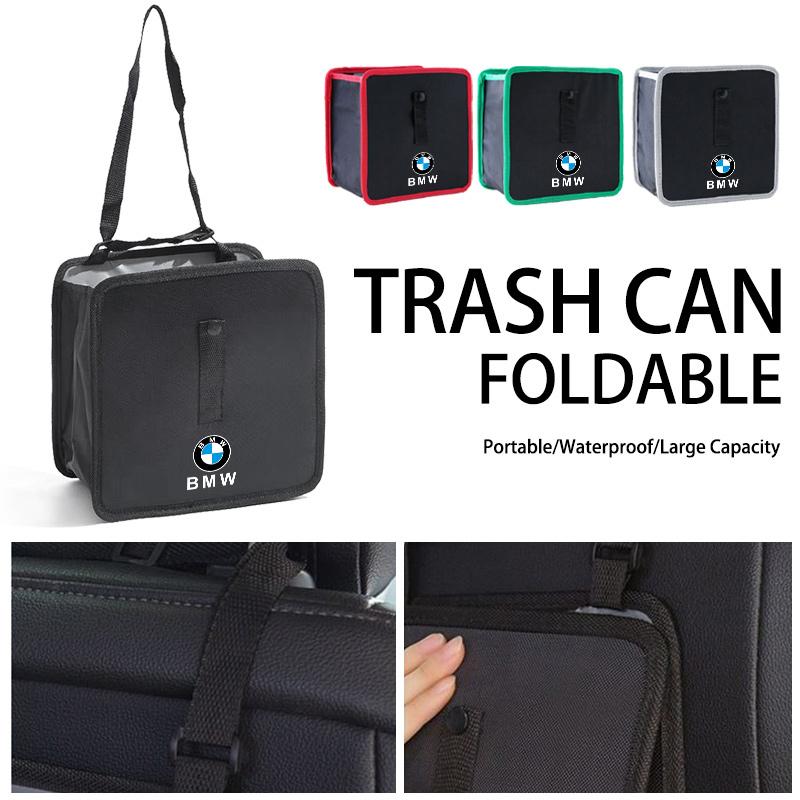 BBKX7 Большая складная автомобильная мусорка Подвесная сумка для хранения для BMW X1 X3 X5 X6 G20 G30 G01 G02 G05 F15 F16 Аксессуар Брелок