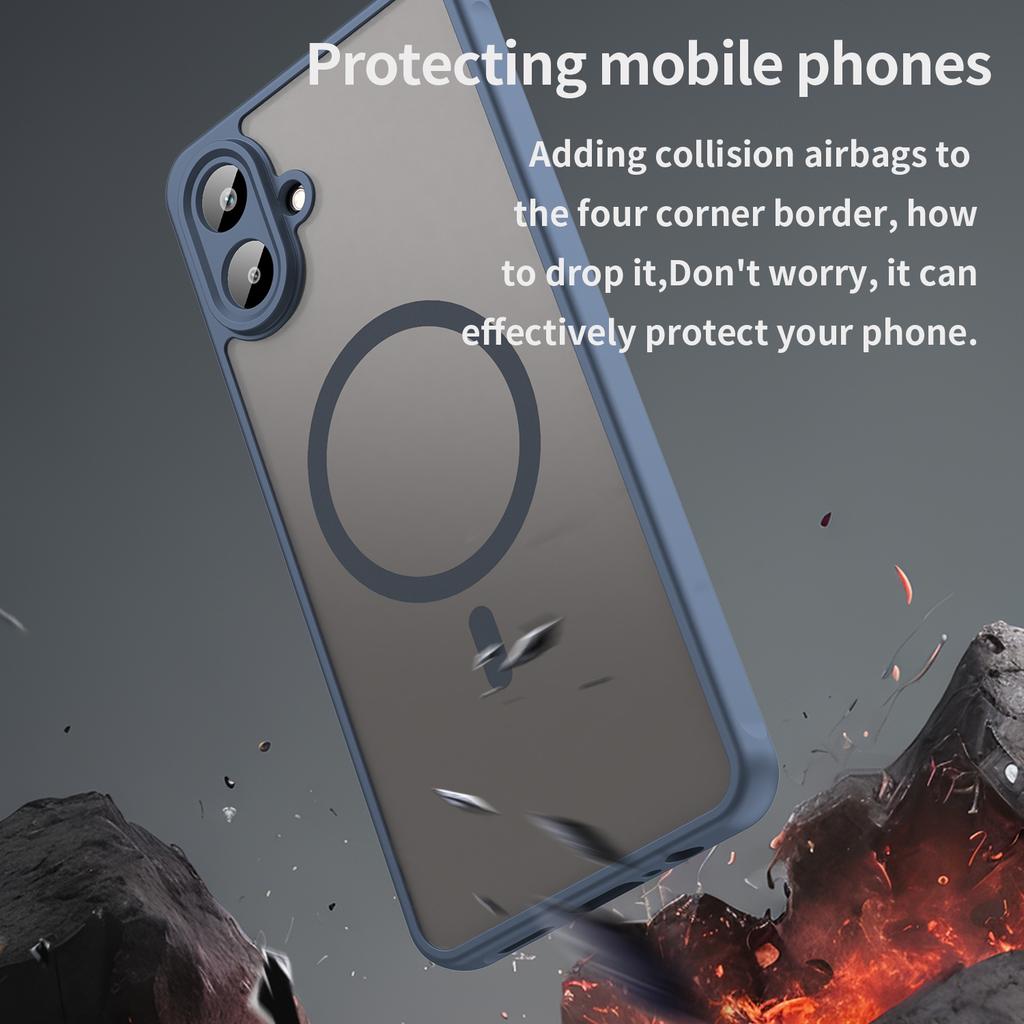 Чехол для телефона Samsung Galaxy A07 4G, Магнитный противоударный чехол-бампер для Samsung Galaxy A07 4G