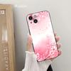 Розовый чехол для телефона с рисунком цветка сакуры для iPhone 14 11 12 Pro 8 7 Plus X Pro MAX 13 MINI XR XS SE 2020 Мягкие чехлы для телефонов с рисунком