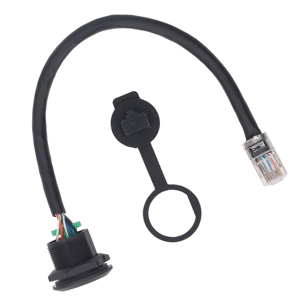 8 Pin Female Connector Cable E13 Thread To RJ45 8 Pin Male Straight Head Unshielded PVC Connector Ca