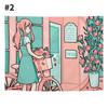 Tapestry Wall Hanging Art Girl   Cloth Painting  Background   Room Decoration
