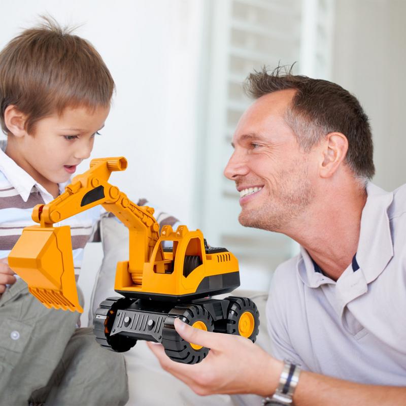 Kids Digger Toy Small Excavator Construction Excavator Dump Truck Toy Digger Vehicle Forklift Inertia Vehicle Toys For Children
