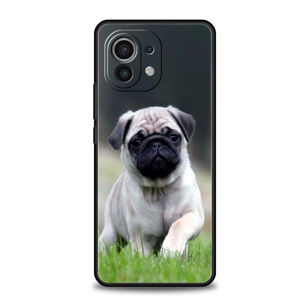 Чехол для телефона для Xiaomi Mi 15 14 14T 13T 12T Pro 12 13 11 Lite 5G 11T X6 X5 Pro Мягкий ТПУ чехол Милый Мопс Собака