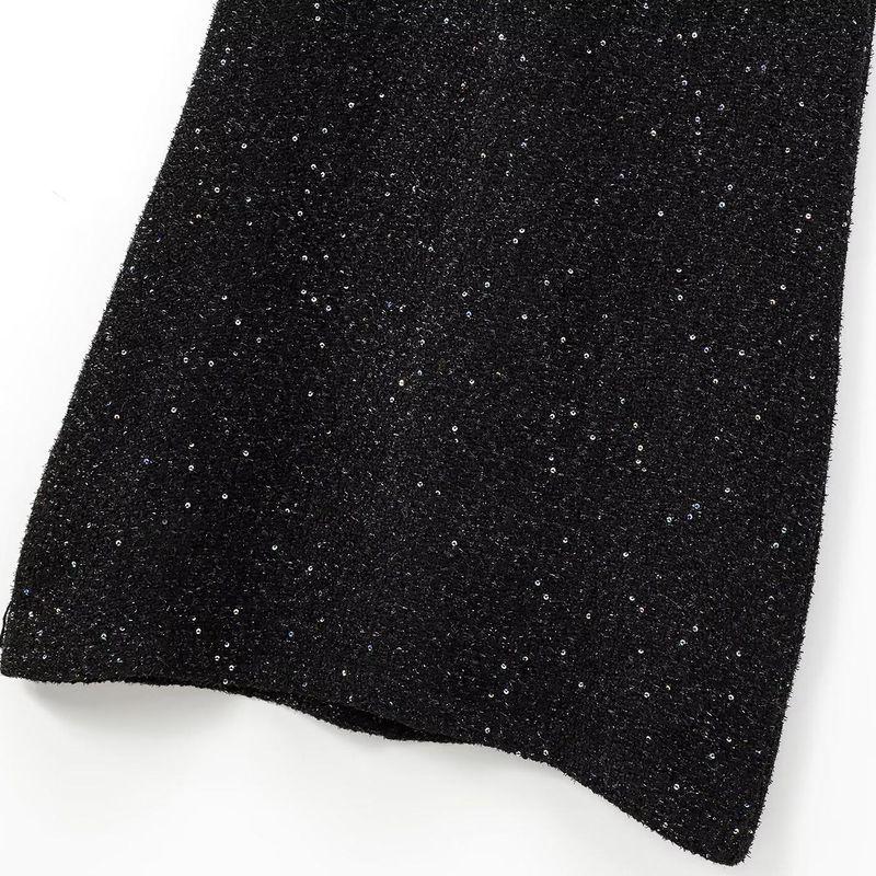 Kaslead New Arrival Women's Clothing Fashion Style Sequin Decorative Texture Long Sleeves Mini Dress 9251949