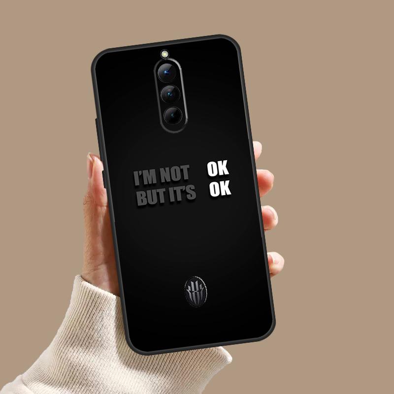 Чехол-накладка с черным словом "Грустная депрессия" для ZTE Nubia Red Magic 10S 9S 8S 8 9 10 11 Pro Plus 6 7 6S 7S Pro 5G 6R 10 Air