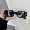 Винтажные женские модные квадратные солнцезащитные очки Ретро черные солнцезащитные очки Женские Мужские Очки