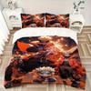 3pcs Naruto Bedding Set - Includes 1 Quilt Cover and 2 Pillowcases, Comfortable Bedding with Stylish Design for Bedroom F049