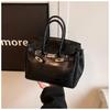 Women's High-End Large Capacity Crossbody Handbag - Autumn/Winter 2025 Trendy Crocodile Pattern Birkin Bag