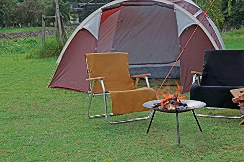 Капитан Олень (КАПИТАН ОЛЕНЬ) Огнеупорный Чехол на Стул, Коричневая Канва, Огнестойкая Ткань с Задним Карманом, UP-2687