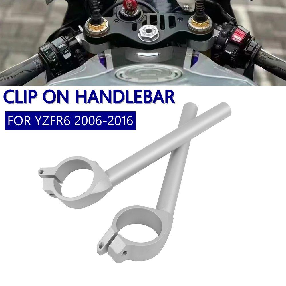 Motorcycle Clipon Handle Bars For Yamaha YZF-R6 YZF R6 YZFR6 2006-2015 2016 Aluminum Clip On Handlebars Fork Tube Handlebar