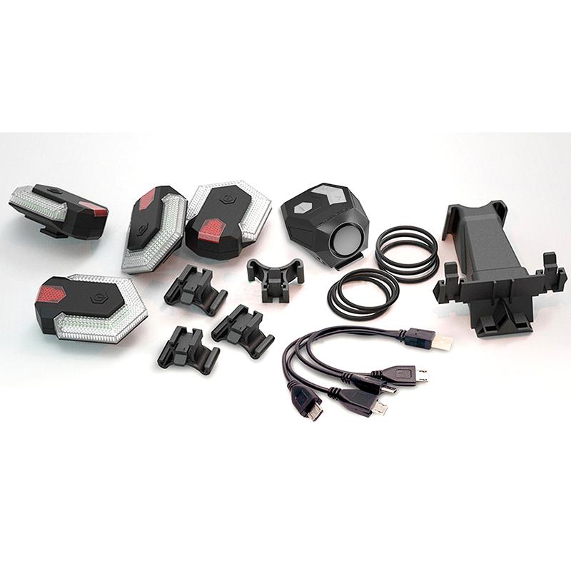 2023 НОВЫЙ 4 шт. велосипедные указатели поворота, передний и задний фонарь с интеллектуальным беспроводным пультом дистанционного управления, задний фонарь для велосипеда для езды на велосипеде, сигнальная лампа безопасности с звуковым сигналом