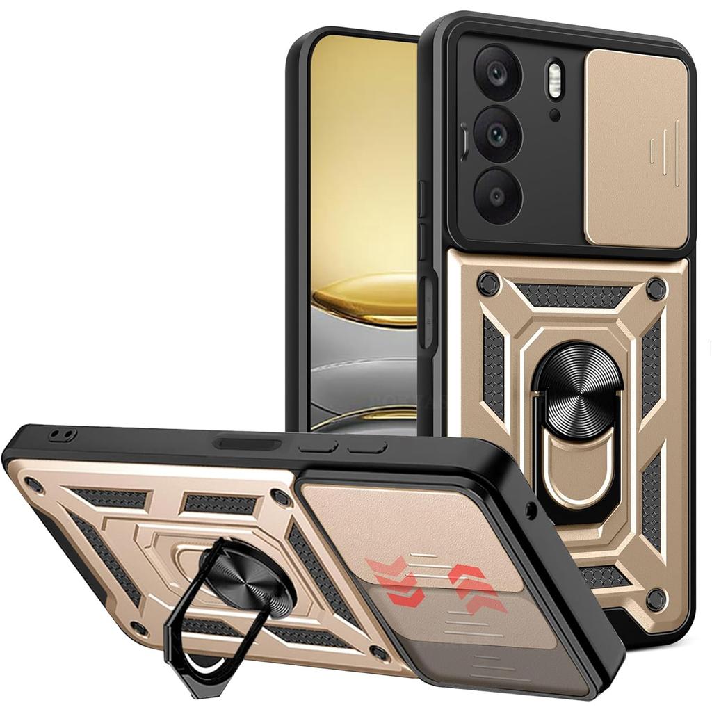 Armor Case For Realme C75 4G Cover Lens Protection With Ring Magnetic Holder Coque Fundas