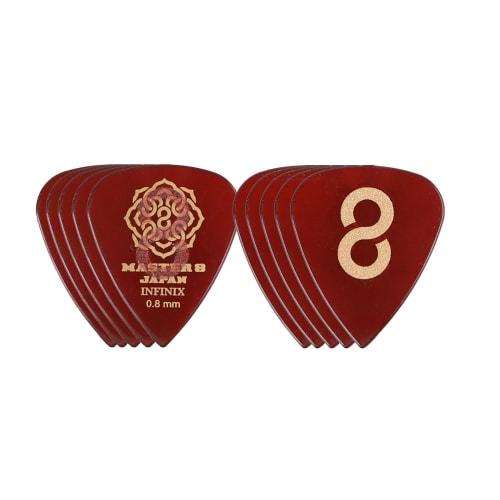 MASTER 8 JAPAN IFS-TD080 INFINIX TEARDROP HARDGRIP 0.8mm Guitar Picks X 10