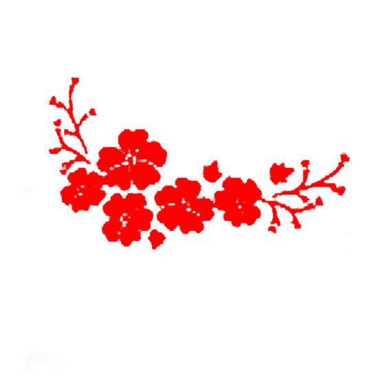 Нежные цветы автомобиля капот автомобиля светоотражающие наклейки украшения