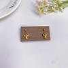 Baroque Gold Angel Praying Stud Earrings - Religious Jewelry for Women, Cute Mini Design