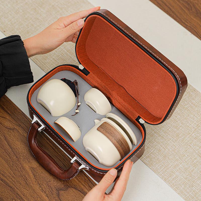 Portable Ceramic Travel Tea Set