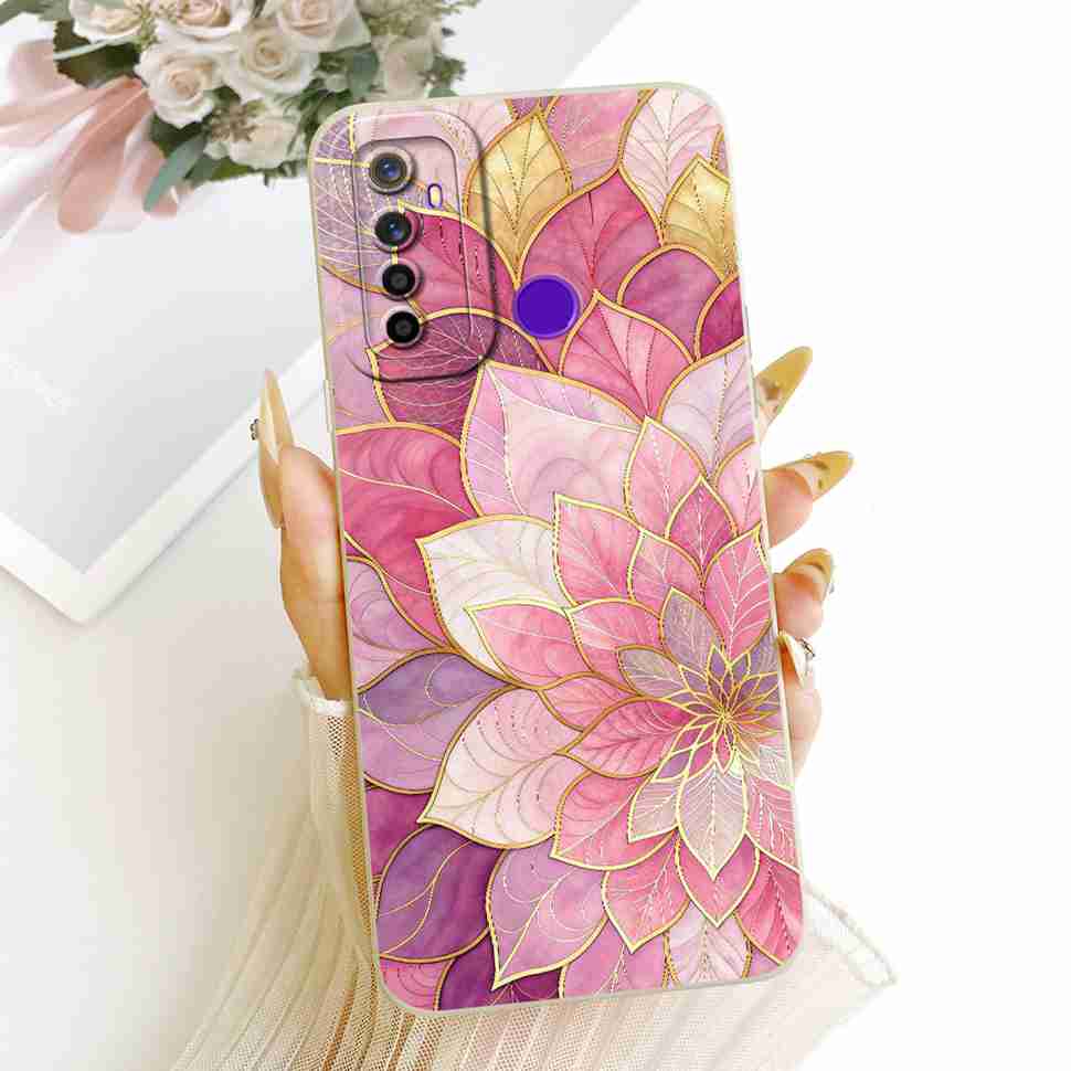 Для Oppo Realme 5 Чехол Мягкий Силикон Стильный Бабочка Чехлы для Телефона Для Realme 5 Realme5 RMX1911 RMX1919 Чехол Защитный Бампер