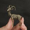 New Retro Sheep Statue Home Desktop Decoration Solid Brass Goat Sculpture Decoration Mini Animal Dining Table Accessories