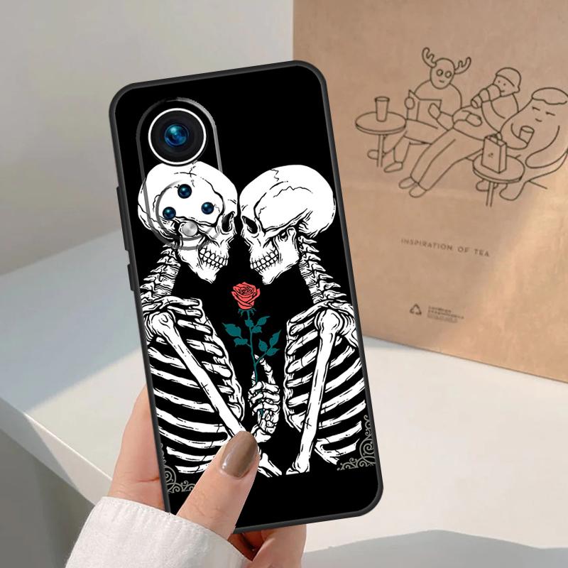 Чехол 'Поцелуй Черепа' для Honor Magic 7 Lite 5 6 8 Pro Чехол для Honor 400 200 90 70 50 X8a X8b X9a X9b X9c