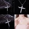 Elegant Silver Women Cross Love Angel Heart Wing Pendant Necklace For Stylish Ladies
