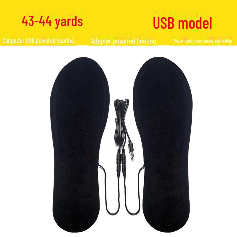 Стельки с подогревом, перезаряжаемые через USB - электрические грелки для ног на всю подошву
