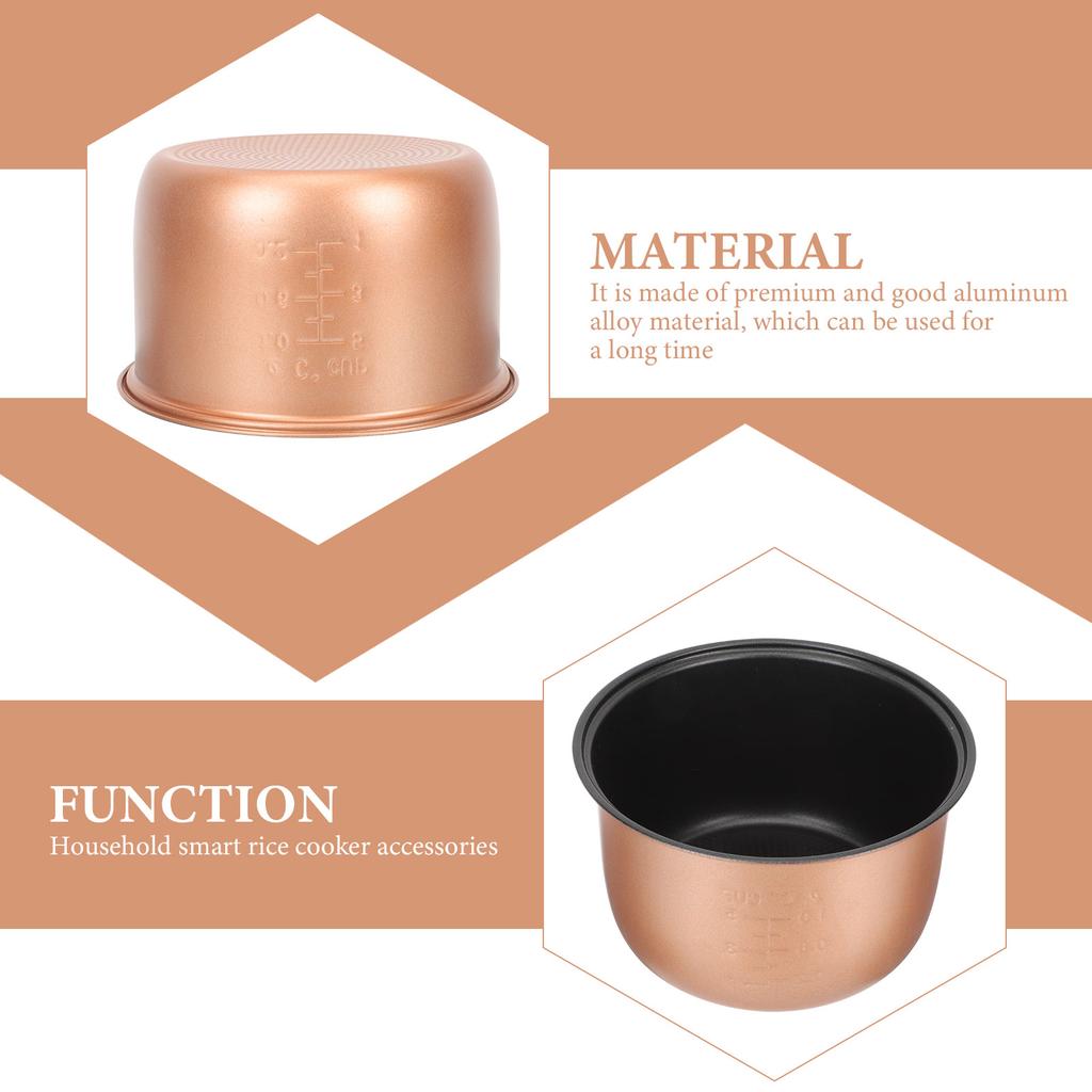 Рисоварка Внутренняя кастрюля Домашняя кулинария Контейнер Замена Антипригарный алюминиевый сплав Заменить Замена