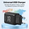 20-ваттное двойное PD+USB зарядное устройство 3A с вилками US/EU/UK