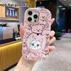 Phone Case: 2D flat design suitable for iPhone 18 17 16 15 14 13 Pro protective case, couple style, cute pet girl style, Christmas and Halloween gift