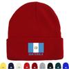 Flag of Guatemala Warm Knit Cap Beanie, Skullies Beanies Candy Color Elastic Unisex Gorro Knitted Hat Beanie