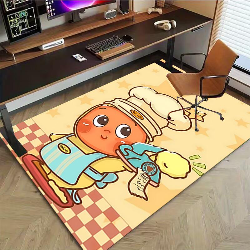 1pc Chef Star Carpet Office Rug Outdoor Mat Home Decor Area Carpet Festival Gift Office desk chair carpet