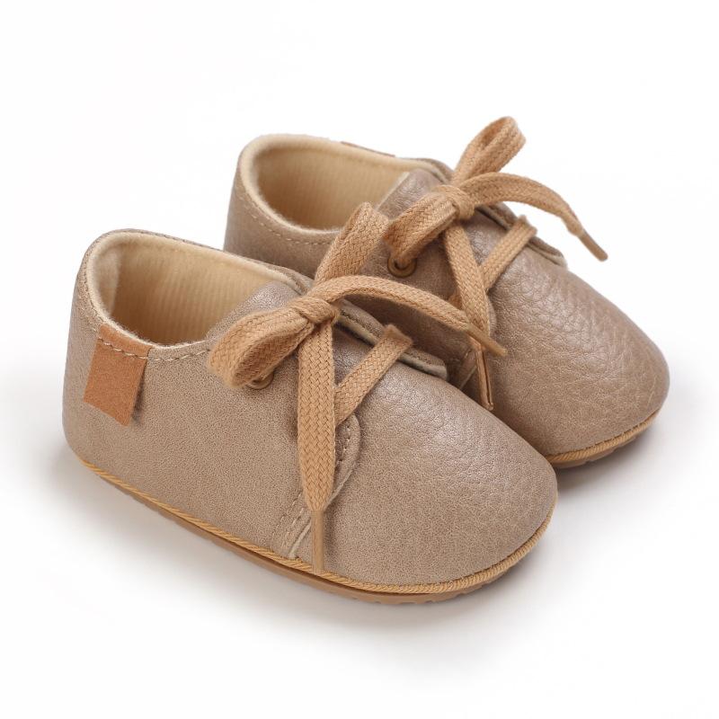 Новая детская обувь на весну и осень 0-1 года, обувь для малышей на мягкой резиновой подошве, детская обувь, кожаная обувь