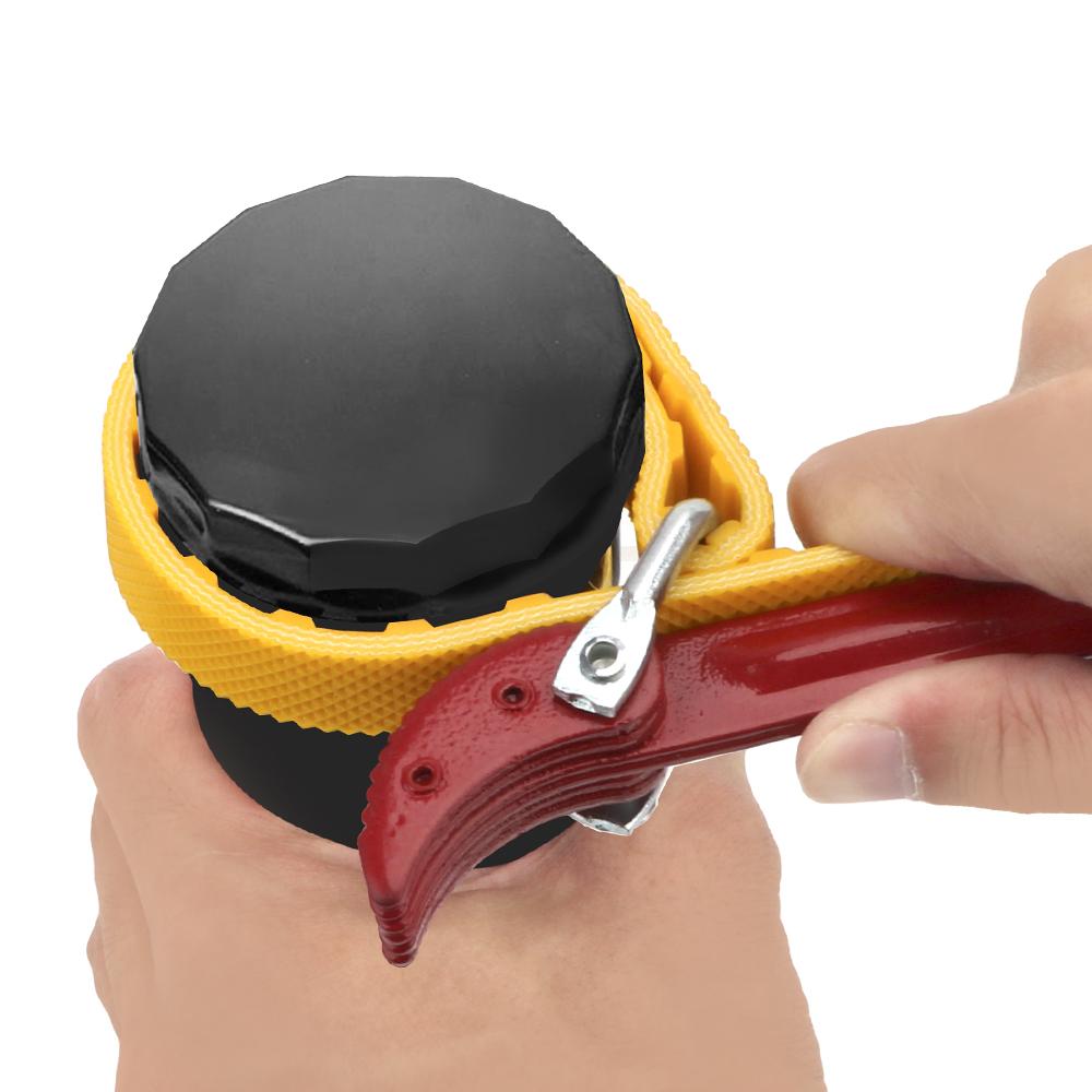 Регулируемый ремешковый съемник, ремешковый ключ, инструмент для разборки масляного фильтра-картриджа, ключ для масляного фильтра, универсальный съемник, ремешковый ключ, цепной ключ для масляного фильтра