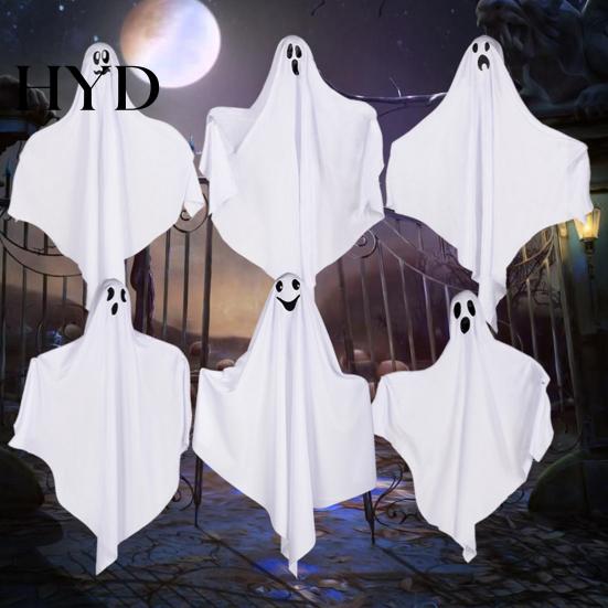 Stage Scenery Ghost Prop Halloween Hanging Outdoor Decoration, Cute Flying White for Suspended Decor Indoor Front Yard, Porch, Patio, Lawn,