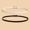 Patent Leather Butterfly Rhinestone Belt Decorative Versatile Business Waist Strap Gold Buckle Pin Buckle Waistband