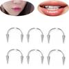 BCR Septum Piercing In Mouth Puncture Mouth Ring Piercing Jewelry Stainless Steel Goth Lips Ring
