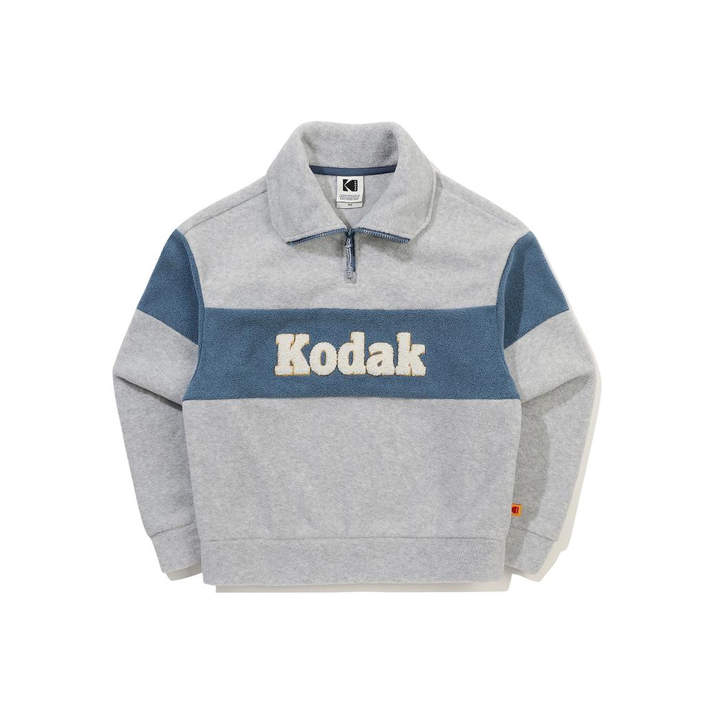 KODAK Colorblock Microfleece Half-Zip Sweatshirt Women'S M.Grey