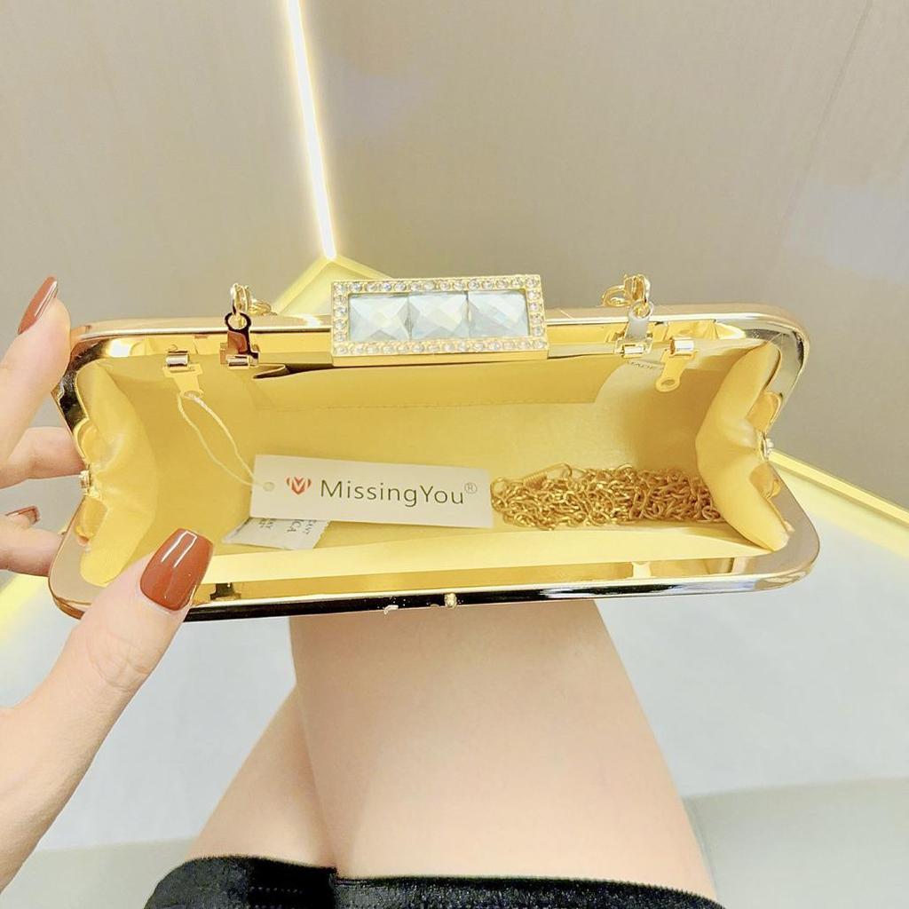 Glam Tassel Rhinestone Evening Handbag