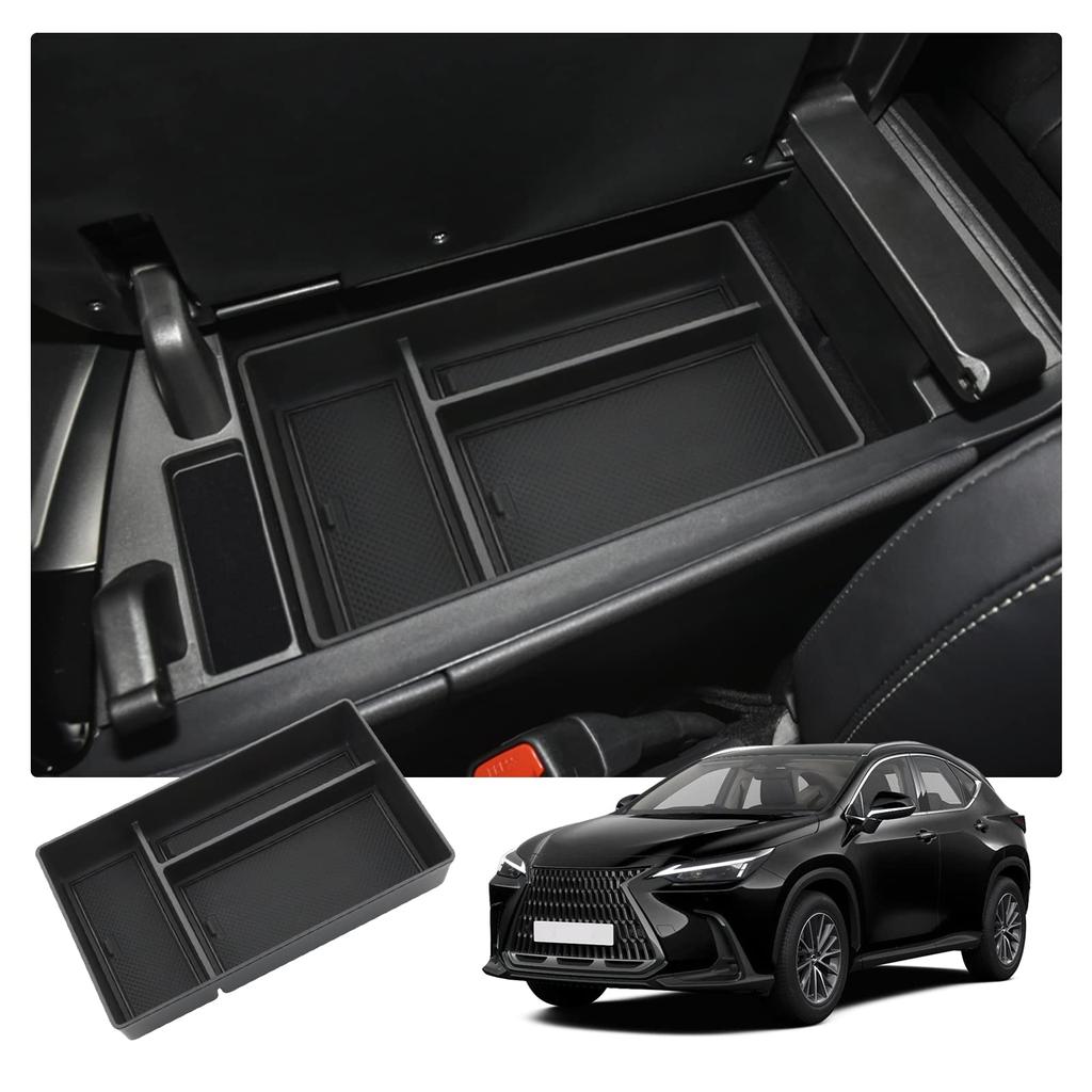 NX 20 Series Dedicated Console Tray NX250 NX350 NX350H NX450H Console Box Small Item Storage Mat Noise Reduction Easy Installation Lexus NX Car