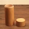 Portable Eco-friendly With Lid Jar Handmade Bamboo Tea Canister Organizer Container Storage Box