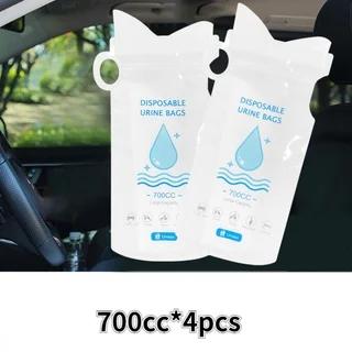 1/2/4/5PCS700ml Emergency Portable Car Urine Bag Mini Toilet Urine Bag Disposable Urine Bags Outdoor Camping Emergency Urine Bag