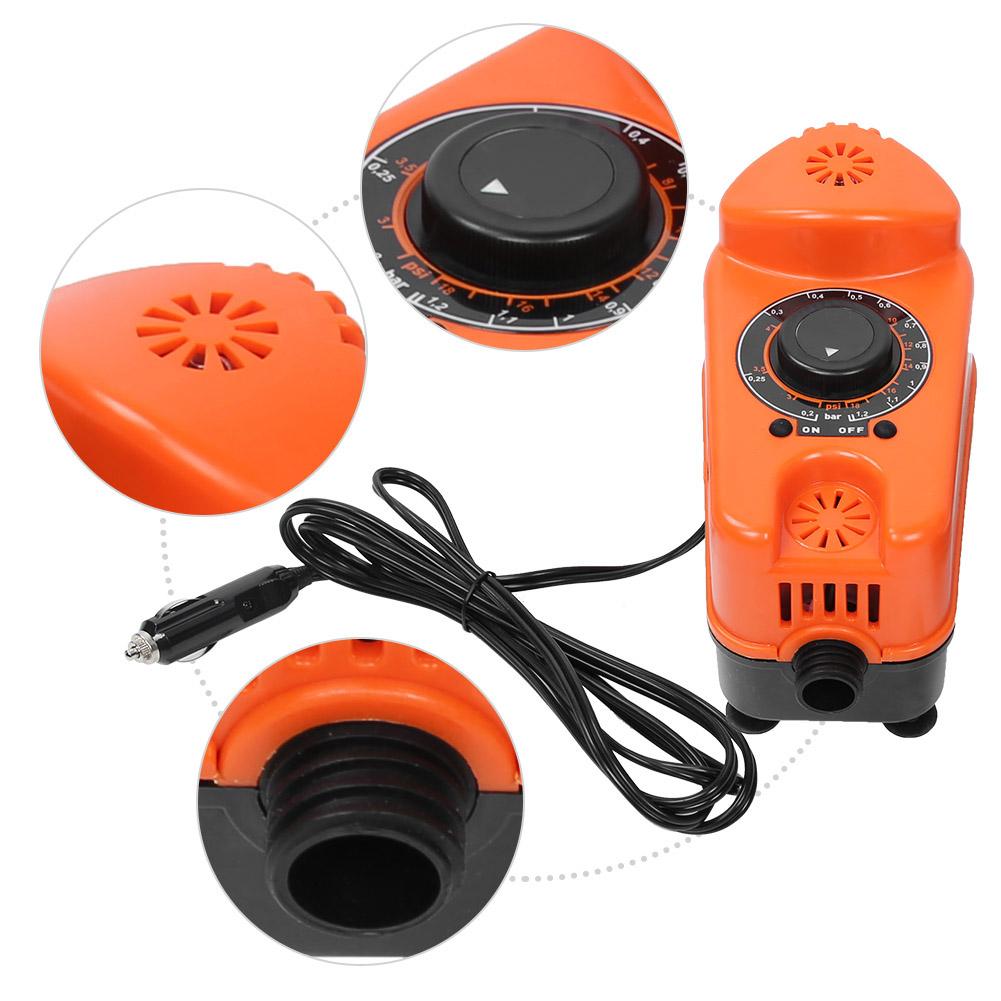 12V Portable Car High Pressure Electric Inflatable Air Pump for Outdoor Canoe Kayak Paddle Board Surfboard