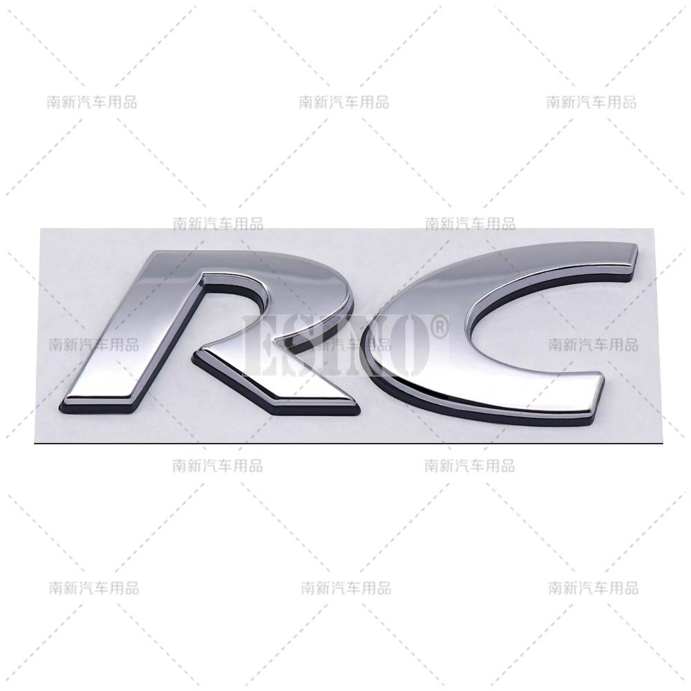 Car Styling RC CC 3D Metal Zinc Alloy Car Badge Body Fender Rear Trunk Adhesive Decal Emblem for Volkswagen VW Passat CC RC zd4
