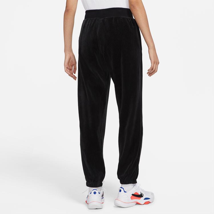 Nike Однотонные вельветовые трикотажные брюки-джоггеры женские, черные DO2914-010